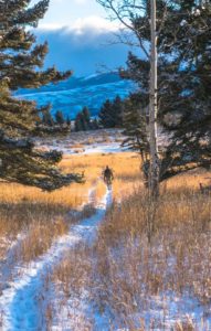 Snowy hike for elk archery season